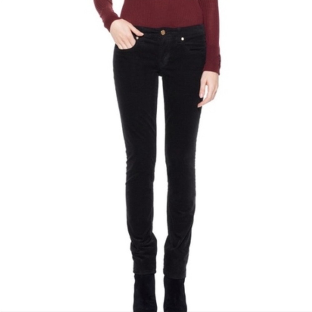 Tory Burch Super Skinny Black Corduroy Jeans Size 28